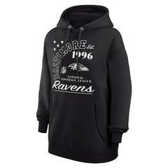 Baltimore Ravens Starter Unisex Arch Team Fleece Pullover Hoodie Black - NFL