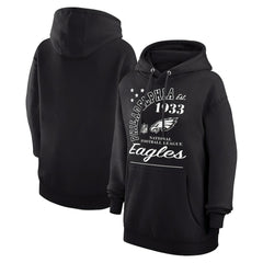 Philadelphia Eagles Starter Unisex Arch Team Fleece Pullover Hoodie Black - NFL