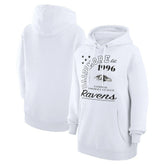 Baltimore Ravens Starter Unisex Arch Team Fleece Pullover Hoodie White - NFL