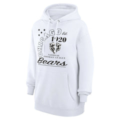 Chicago Bears Starter Unisex Arch Team Fleece Pullover Hoodie White - NFL