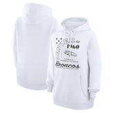 Denver Broncos Starter Unisex Arch Team Fleece Pullover Hoodie White - NFL