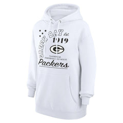 Green Bay Packers Starter Unisex Arch Team Fleece Pullover Hoodie White - NFL