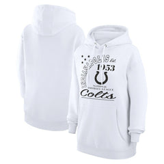 Indianapolis Colts Starter Unisex Arch Team Fleece Pullover Hoodie White - NFL