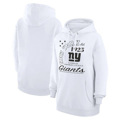 New York Giants Starter Unisex Arch Team Fleece Pullover Hoodie White - NFL