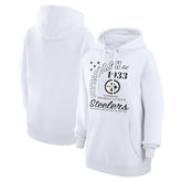 Pittsburgh Steelers Starter Unisex Arch Team Fleece Pullover Hoodie White - NFL