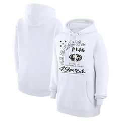 San Francisco 49ers Starter Unisex Arch Team Fleece Pullover Hoodie White - NFL