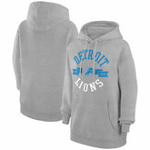 Detroit Lions G-III 4Her by Carl Banks Women's City Graphic Team Fleece Pullover Hoodie Heather Gray - NFL