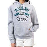 Philadelphia Eagles G-III 4Her by Carl Banks Women's City Graphic Team Fleece Pullover Hoodie Heather Gray - NFL