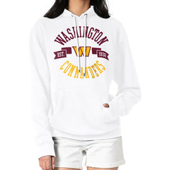 Washington Commanders G-III 4Her by Carl Banks Women's City Graphic Team Fleece Pullover Hoodie White - NFL