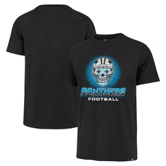 Carolina Panthers '47 Sugar Skull T-Shirt Black - 47 brand
