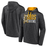 Boston Bruins Fanatics Never Quit Pullover Hoodie Charcoal