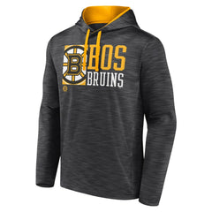 Boston Bruins Fanatics Never Quit Pullover Hoodie Charcoal