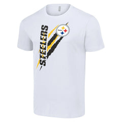 Pittsburgh Steelers Starter Color Scratch T-Shirt White - NFL