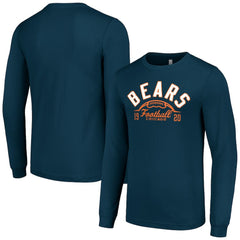 Chicago Bears Starter Half Ball Team Long Sleeve T-Shirt Navy - NFL