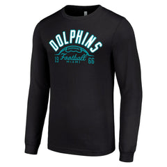 Miami Dolphins Starter Half Ball Team Long Sleeve T-Shirt Black - NFL