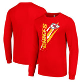 Kansas City Chiefs Starter Color Scratch Long Sleeve T-Shirt Red - NFL