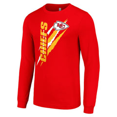 Kansas City Chiefs Starter Color Scratch Long Sleeve T-Shirt Red - NFL