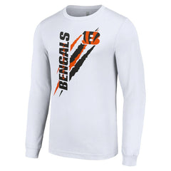 Cincinnati Bengals Starter Color Scratch Long Sleeve T-Shirt White - NFL