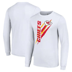 Kansas City Chiefs Starter Color Scratch Long Sleeve T-Shirt White - NFL