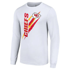 Kansas City Chiefs Starter Color Scratch Long Sleeve T-Shirt White - NFL