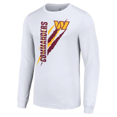 Washington Commanders Starter Color Scratch Long Sleeve T-Shirt White - NFL