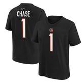 Ja'Marr Chase Cincinnati Bengals Preschool Player Name & Number T-Shirt Black - Nike