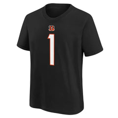 Ja'Marr Chase Cincinnati Bengals Preschool Player Name & Number T-Shirt Black - Nike