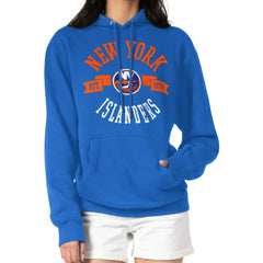 New York Islanders - G-III 4Her by Carl Banks Women's City Graphic Fleece Pullover Hoodie Royal