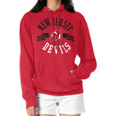 New Jersey Devils - G-III 4Her by Carl Banks Women's City Graphic Fleece Pullover Hoodie Red