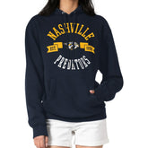 Nashville Predators - G-III 4Her by Carl Banks Women's City Graphic Fleece Pullover Hoodie Navy