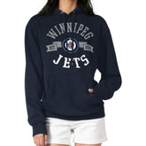 Winnipeg Jets - G-III 4Her by Carl Banks Women's City Graphic Fleece Pullover Hoodie Navy