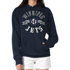 Winnipeg Jets - G-III 4Her by Carl Banks Women's City Graphic Fleece Pullover Hoodie Navy