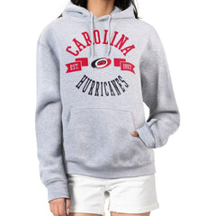 Carolina Hurricanes - G-III 4Her by Carl Banks Women's City Graphic Fleece Pullover Hoodie Heather Gray