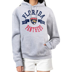 Florida Panthers - G-III 4Her by Carl Banks Women's City Graphic Fleece Pullover Hoodie Heather Gray