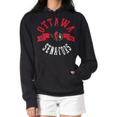 Ottawa Senators - G-III 4Her by Carl Banks Women's City Graphic Fleece Pullover Hoodie Black