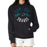 San Jose Sharks - G-III 4Her by Carl Banks Women's City Graphic Fleece Pullover Hoodie Black