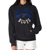 St. Louis Blues - G-III 4Her by Carl Banks Women's City Graphic Fleece Pullover Hoodie Black