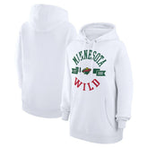 Minnesota Wild - G-III 4Her by Carl Banks Women's City Graphic Fleece Pullover Hoodie White