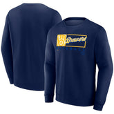 Milwaukee Brewers Fanatics Focus Fleece Pullover Sweatshirt Lifestyle