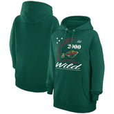Minnesota Wild - Starter Arch City Team Graphic Fleece Pullover Hoodie Hunter Green