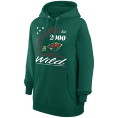 Minnesota Wild - Starter Arch City Team Graphic Fleece Pullover Hoodie Hunter Green