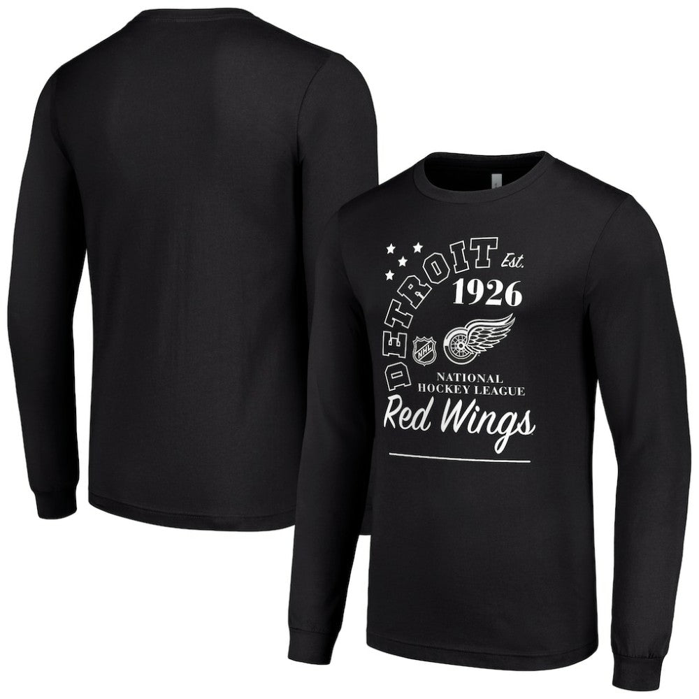 Detroit Red Wings - Starter Arch City Theme Graphic Long Sleeve T-Shirt Black