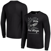 Detroit Red Wings - Starter Arch City Theme Graphic Long Sleeve T-Shirt Black