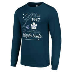 Toronto Maple Leafs - Starter Arch City Theme Graphic Long Sleeve T-Shirt Navy
