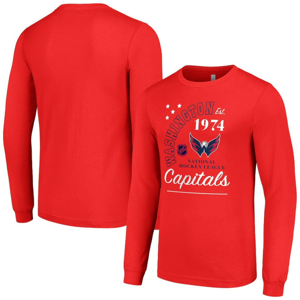 Washington Capitals Starter Arch City Theme Graphic Long Sleeve T-Shirt Red