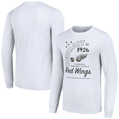 Detroit Red Wings - Starter Arch City Theme Graphic Long Sleeve T-Shirt White