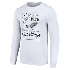 Detroit Red Wings - Starter Arch City Theme Graphic Long Sleeve T-Shirt White