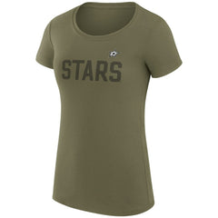 Dallas Stars - G-III 4Her by Carl Banks Women's Super-Slim Fit Lightweight Dot Print Team T-Shirt Green
