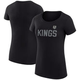 Los Angeles Kings - G-III 4Her by Carl Banks Women's Super-Slim Fit Lightweight Dot Print Team T-Shirt Black