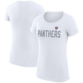 Florida Panthers - G-III 4Her by Carl Banks Women's Super-Slim Fit Lightweight Dot Print Team T-Shirt White
